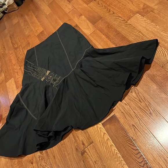 Atika vintage style Embroidered asymmetrical A line Skirt  Sz M/L - Picture 12 of 13